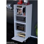 modilayn Afitap 1 Kapaklı 59,6 x 162,8 x 56 cm 4 Göz Bölmeli Mikrodalga Mini Fırın Dolabı Mutfak Dolabı