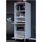 modilayn Afitap 2 Kapaklı 59,6 x 194,6 x 56 cm Mini Fırın Mikrodalga Dolabı Çok Amaçlı Mutfak Dolabı