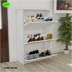 Modilayn Duser Kapaklı Ayakkabılık Dolabı 3 Kapaklı Ayakkabı Dola