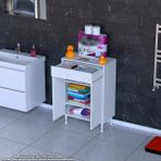Modilayn Emir 65 X 88 X 32,5 Cm 1 Çekmece 2 Kapak 2 Raf 3 Bölme Çok Amaçlı Banyo & Mutfak Dolabı