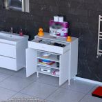 Modilayn Emir 70 X 88 X 32,5 Cm 1 Çekmece 2 Kapak 3 Raf 4 Bölme Çok Amaçlı Banyo & Mutfak Dolabı