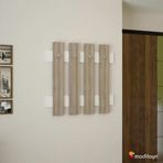 Modilayn FULYA Duvar Elbise Askılık, Banyo, Mutfak, Ofis, Kapı Arkası Askılık, Cordoba Beyaz