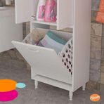 Modilayn Kirli Sepetli Banyo Dolabı Beyaz