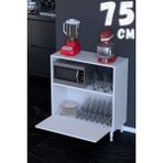 Modilayn Loya 32,5 cm Derinlik, 1 Küçük Kapaklı Çok Amaçlı Mutfak Dolabı (Farklı Ölçü Seçenekleri Ile) - 75 x 87,4 x 32,5 - Beyaz