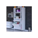 Modilayn Mis Kirli Çamaşır Sepetli Banyo Dolabı