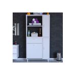 Modilayn Mis Urla Yenice 90 X 183 X 32,5 Cm Kirli Çamaşır Hazneli Çok Amaçlı Banyo Dolabı