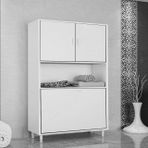 Modilayn Nuvano Banyo Dolabı, Sepetli, Beyaz