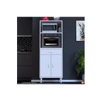 Modilayn Oslo 60X162,4X48 Cm 1 Çekmece, 2 Kapaklı. Mutfağınıza Yer Açan Fırın / Mikrodalga Dolabı.
