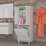 Modilayn Sepetli ve Iki Kapaklı Banyo Dolabı