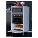 Modilayn Silva 1 Kapaklı 59,6 x 119,2 x 56 cm Mini Fırın Mikrodalga Fırın Dolabı Çok Amaçlı Mutfak Dolabı