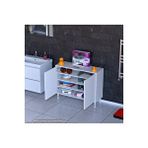 Modilayn SÖKE 100x75x32,5 cm’ lik Küçük Alanlar İçin Akıllı Çözümler 2 Kapaklı 4 Göz Raf Dolap