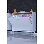modilayn Söke Kirli Sepetli, Ayaklı, Çok Amaçlı Banyo Dolabı (14 Farklı Genişlik Seçeneği) - 85 x 75 x 32,5 - Beyaz