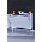 modilayn Söke Kirli Sepetli, Ayaklı, Çok Amaçlı Banyo Dolabı (14 Farklı Genişlik Seçeneği) - 90 x 75 x 32,5 - Beyaz