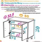 Modilayn Söke Küçük Alanlar İçin Akıllı Çözümler! 80X75x32,5 Cm’ Lik 2 Kapaklı 3 Göz Raf Dolap