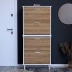 Modilayn Umay' 2 Li Antre Hol 52 X 160 X 25, 5 Cm’ Lik 4 Düşer Kapak 8 Göz Bölmeli Ayakkabılık