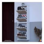 Modilayn Umay' 2 Li Asma Antre Hol 52X 156X 26 Cm’ Lik 4 Düşer Kapak 8 Raf Bölmeli Ayakkabılık