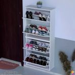 Modilayn Umay' 2 Li Asma Antre Hol 72 X 156 X 25,5 Cm’ Lik 4 Düşer Kapak 8 Göz Bölmeli Ayakkabılık