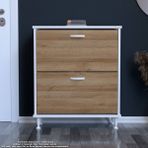 Modilayn Umay Antre Hol 72 X 86 X 25, 5 Cm’ Lik 2 Düşer Kapak 4 Raf Göz Raf Bölmeli Ayakkabılık