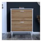 Modilayn Umay Antre Hol 72X90x26 Cm’ Lik 2 Düşer Kapak 4 Raf Göz Bölmeli Ayakkabılık