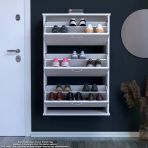 Modilayn Varbi Asma Antre 72 X 115 X 26 Cm’lik 3 Düşer Kapak 6 Göz Bölmeli Ayakkabılık