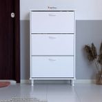 Modilayn Varbi Kapı Önü 72 X 119 X 25,5 Cm’ Lik 3 Düşer Kapak 6 Göz Raf Bölmeli Ayakkabılık