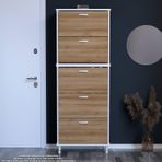 Modilayn Varbi Umay' 2 Li Antre Hol 52 X193x 25, 5 Cm’ Lik 5 Düşer Kapak 10 Göz Bölme Ayakkabılık