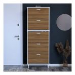 Modilayn Varbi Umay' 2 Li Antre Hol 72X205x26 Cm’ Lik 5 Düşer Kapak Göz 10 Raflı Ayakkabılık