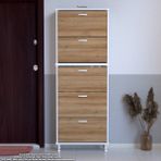 Modilayn Varbi Umay' 2 Li Kapı Önü 52X205x26 Cm’ Lik 5 Düşer Kapak 10 Göz Bölme Raf Ayakkabılık