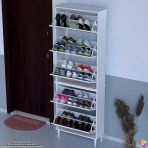 Modilayn Varbi Umay Kapı Önü 72X205x26 Cm’ Lik 5 Düşer Kapak 10 Göz Bölme Ayakkabılık