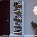 Modilayn Verve Antre 52X194x26 Cm 3 Düşer Kapak 10 Göz Bölme Ayakkabılık