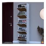 Modilayn Verve Antre 52X194x26 Cm Lik 5 Düşer Kapak 10 Göz Bölmeli Ayakkabılık