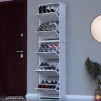 Modilayn Verve Antre 52X194x26 Cm’lik 5 Düşer Kapak 10 Göz Bölmeli Ayakkabılık
