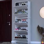 Modilayn Verve Antre 72 X194x 26 Cm’ Lik 5 Düşer Kapak 10 Göz Bölmeli Ayakkabılık