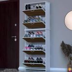 Modilayn Verve Antre 72X194x 26 Cm Lik 5 Düşer Kapak 10 Göz Bölmeli Ayakkabılık