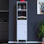 Modilayn Vio Fırın Dolabı (35X163,4X32.5 Cm) Çekmeceli Kapaklı Mini/Midi Mikrodalga Mutfak Dolabı