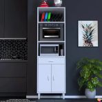 Modilayn Viya 60X194,6X56 Cm 1 Çekmece Ve 2 Kapaklı Mutfağınıza Yepyeni Fırın Ve Mikrodalga Dolabı