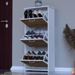Modilayn West Antre 52X116x 26 Cm’ Lik 3 Düşer Kapak 6 Göz Bölmeli Ayakkabılık