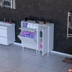 Modilayn YENİCE 90 x 97 x 32,5 cm Çamaşır Hazneli Çok Amaçlı Banyo & Mutfak Dolabı