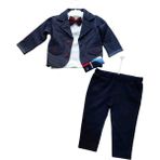 Modimix Papyonlu Erkek Bebek Takımı, Bayramlık, Düğün Takımı, Parti, Özel Gün, Doğum Günü, Sünnet, Mevlüt - 01 Lacivert - 0 - 6 Ay