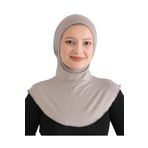 Modish Group Kadın Boyunluklu Hijab Tesettür Pratik Spor Bone - Açık Vizon