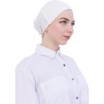 Modish Group Pratik Bone Pamuklu Tesettür Iç Bone, Başörtüsü Için Hazır Viskon Şapka, Namaz Günlük Kullanım Için - Krem