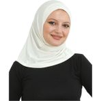 Modish Group Spor Şal Kadın Hazır Giyim Türban Viskon Eşarp Başörtüsü - Standart - Krem