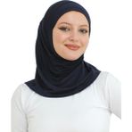 Modish Group Spor Şal Kadın Hazır Giyim Türban Viskon Eşarp Başörtüsü - Standart - Lacivert