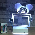 Modiwa Çocuklara Özel Mickey Mouse 16 Renk Dekoratif Lamba