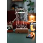 Modiwa Design Diş Doktorlarına Hediye 3d 16 Renk Dekoratif Led Lamba