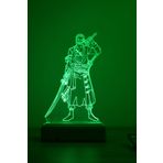 Modiwa Design One Piece Rononoa Zoro 16 Renk Gece Lambası