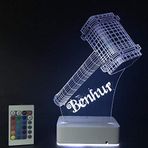 Modiwa Kişiye Özel 3D Çekiç Masaüstü Dekoratif Led Lamba