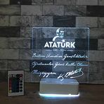 Modiwa Kişiye Özel 3D Öğretmenler Günü Atatürk 16 Renk Dekoratif Led Lamba