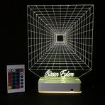 Modiwa Özel Tasarım Sonsuzluk 3D 16 Renk Dekoratif Led Lamba