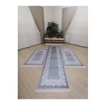MODKLAS Kaymaz Taban 3 'lü Yatak Odası Halı Takımı 2 Adet 80x150 cm 1 Adet 80x300 cm SUYOLU GRİ